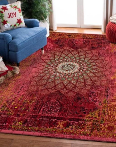 Ковер монгольский 6A2880-167 Hunnu (Шерсть, красный)