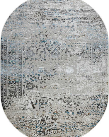 Ковер турецкий 37905C Roma (полиэстер хит сет, бежевый, голубой)