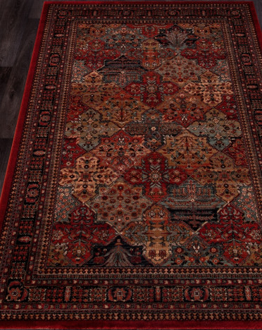 Ковер бельгийский 4309-300 KASHQAI Shapur (Шерсть, оранжевый, терракотовый)