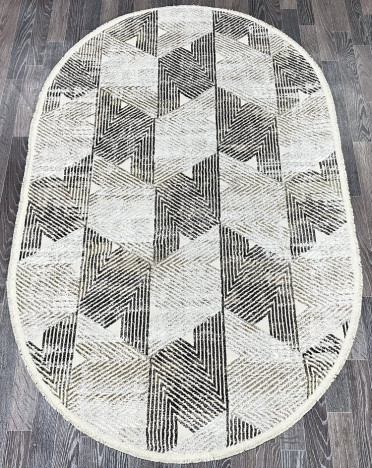 Ковер турецкий 16164-1 Gordion (Полиэстер хит-сет, бежевый, кремовый)