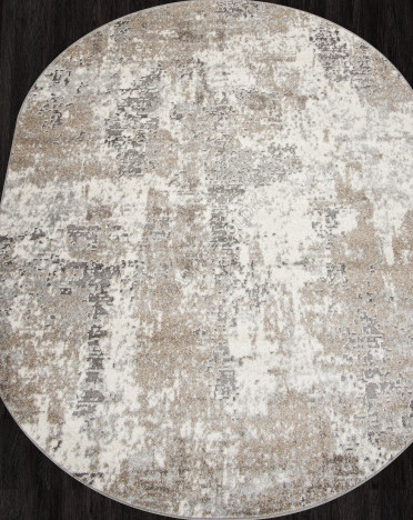 Ковер российский F106 MONTANA (Фризе, бежевый) овальный