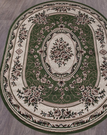 Ковер российский 5444 GAVANA (Полипропилен, зеленый) овальный