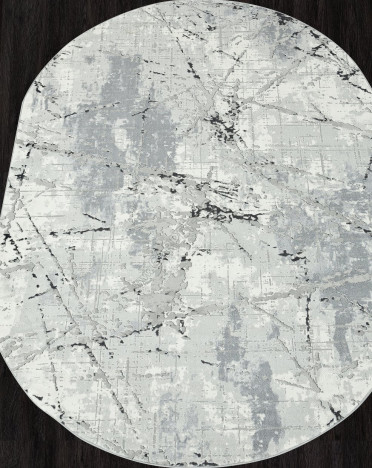 Ковер турецкий GL039G NENSI (Хит-сет, серый) овальный