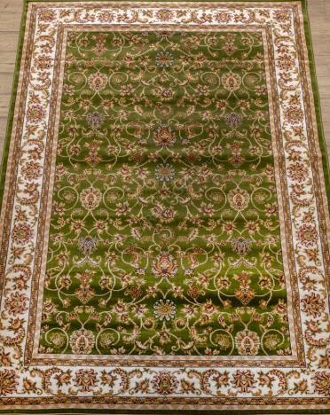 Ковер российский 20624-22111 Акварель (PP Heatset Высокоплотный, зеленый)