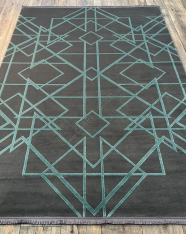 Ковер персидский 2807 VENICE (Бамбуковый шелк, серый, голубой)