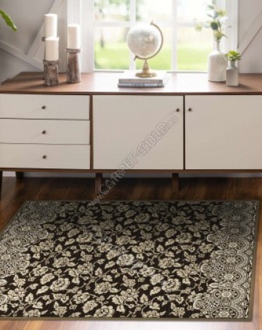 Ковер бельгийский 38247-7525-70 Genova (Вискоза, черный)