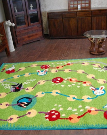 Ковер польский Agnella Funky Myk lime (полипропилен, зеленый)