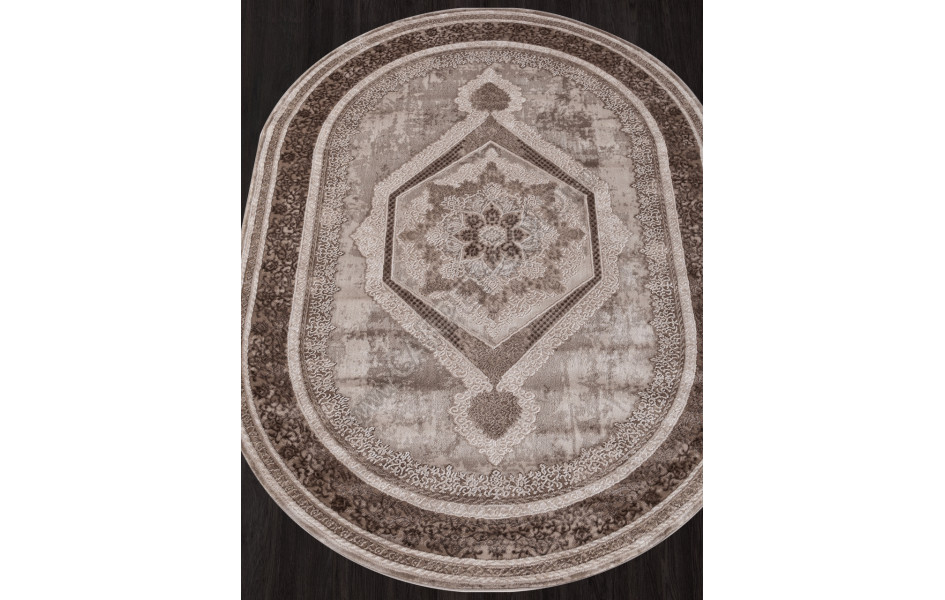 Ковер 04037A - BROWN / BROWN - Овал ARMINA