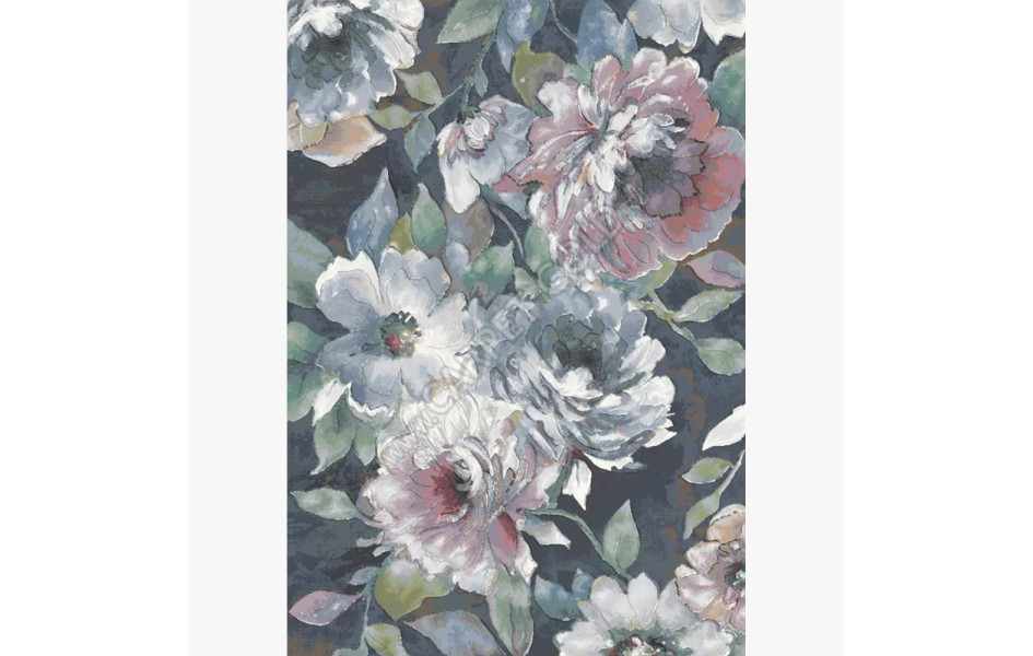 Ковер бельгийский ARGENTUM PLATINUM 63421 3626 модерн с цветами