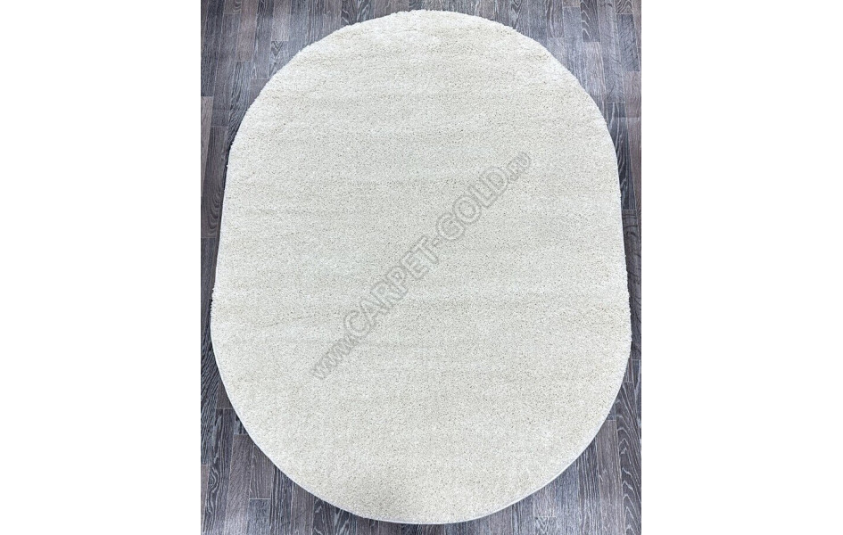 Ковер овальный с ворсом 42300_48222 кремовый